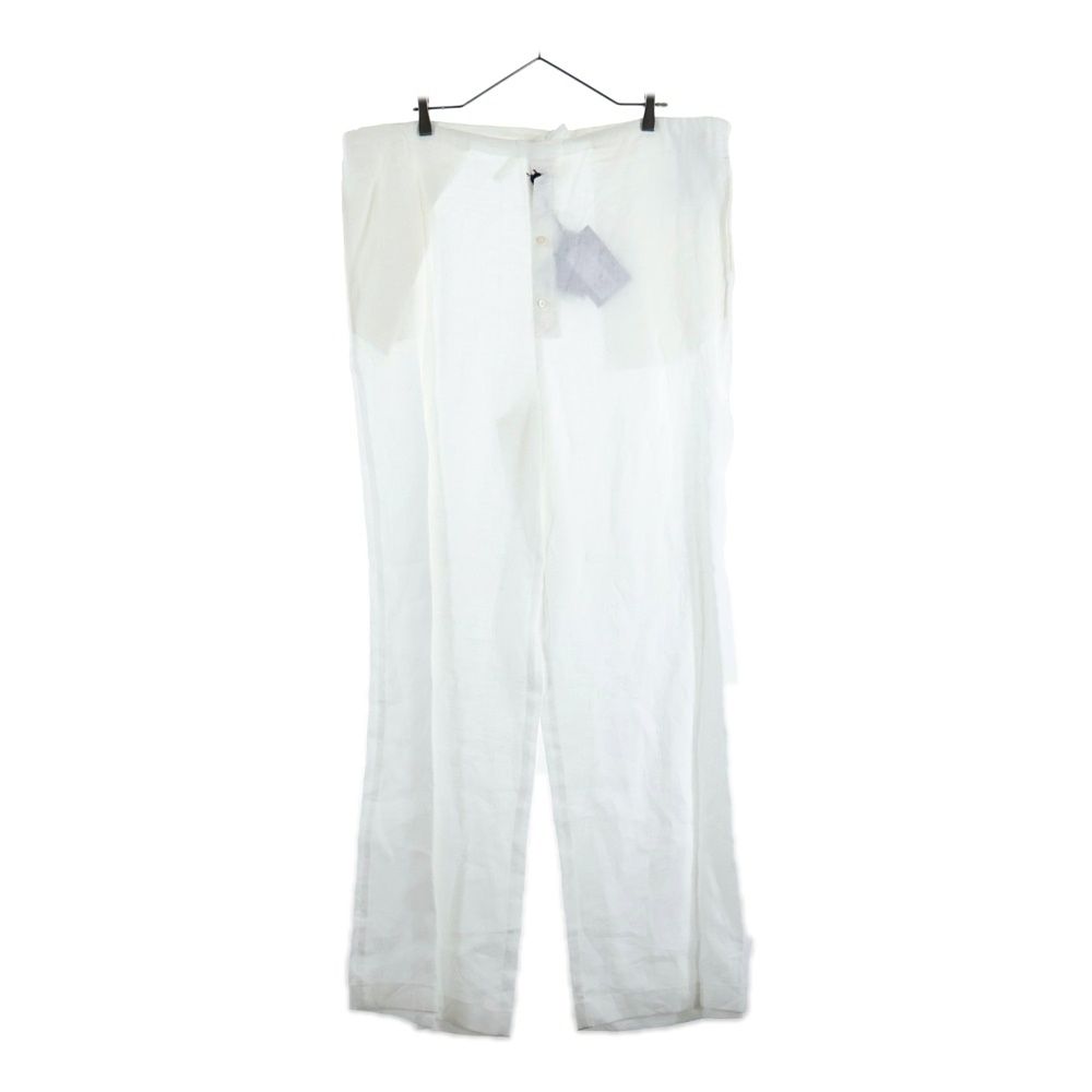 PRADA (プラダ) リネン スラックスパンツ ホワイト SPH301 - メルカリ
