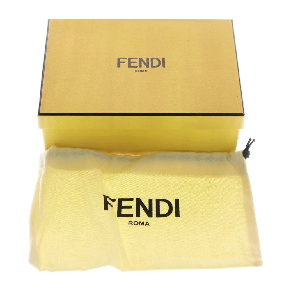 FENDI (フェンディ) プレキシガラススタッズ ラウンドファスナー長財布