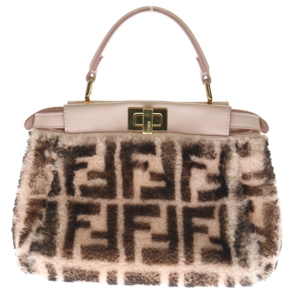 FENDI (フェンディ) ピーカブー ミニ ズッカ柄 2WAYバッグ