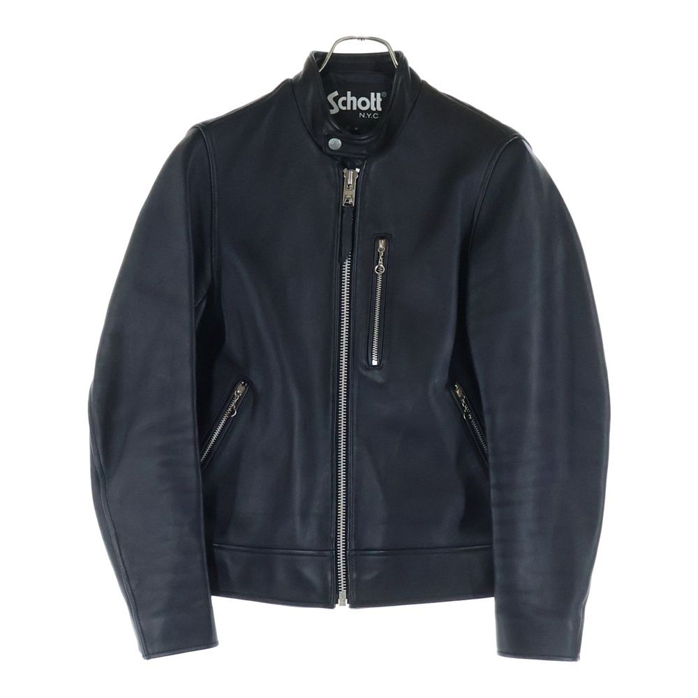SCHOTT (ショット) ラムレザー シングルライダースジャケット レザー