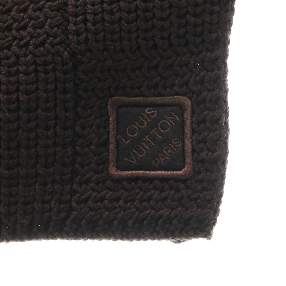 LOUIS VUITTON (ルイヴィトン) エシャルプ ダミエ ウール ニット