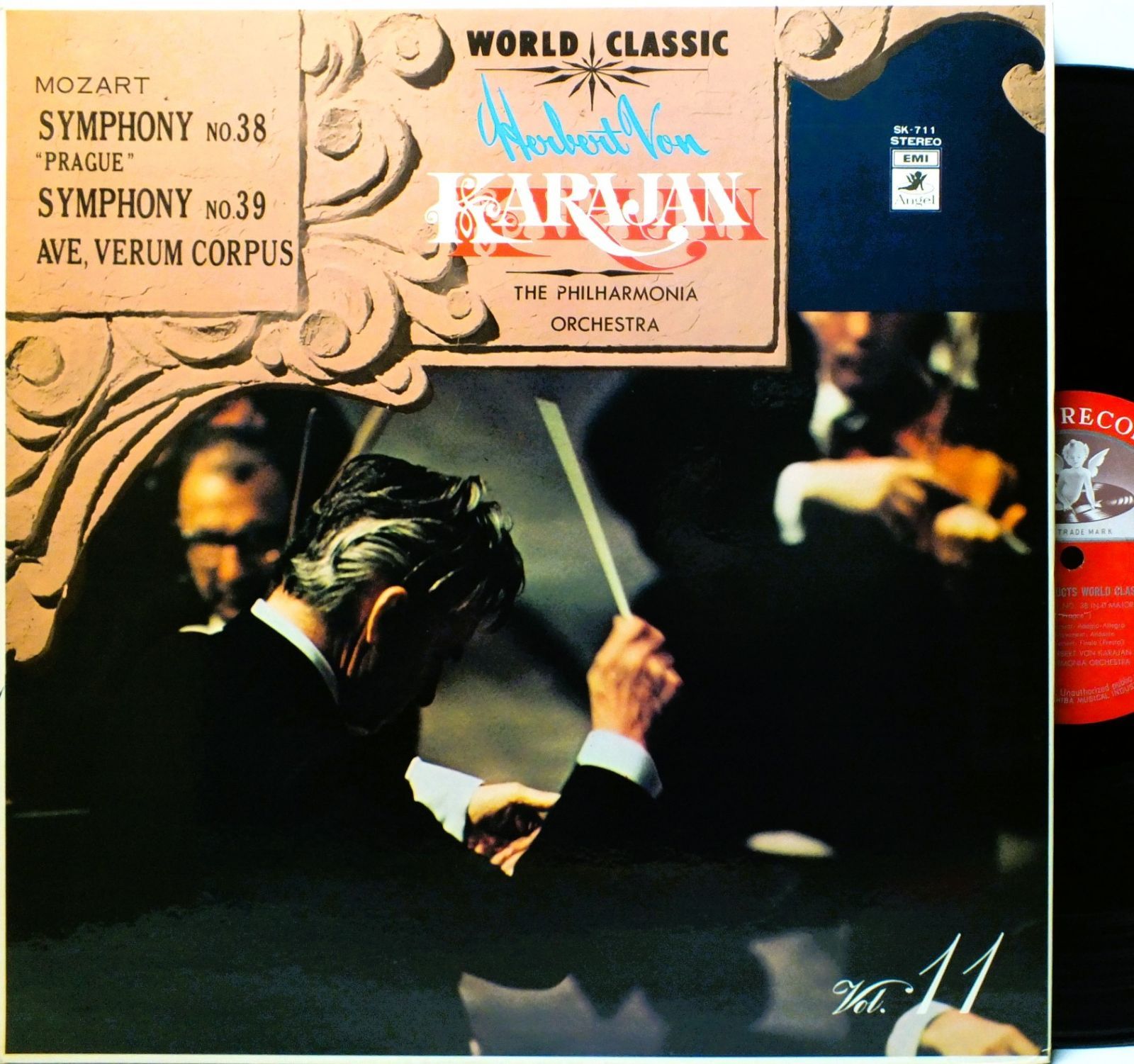 LP SK-711 カラヤン KARAJAN モーツァルト 交響曲 第38番 第39番