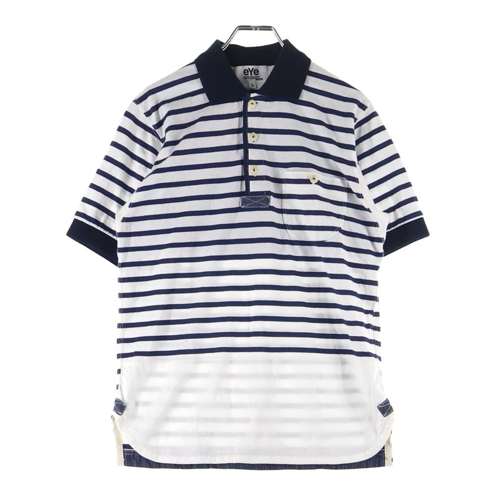 JUNYA WATANABE 半袖ボーダーポロシャツ JUNYA WATANABE 半袖ボーダーポロシャツ JUNYA WATANABE 半袖ボーダー