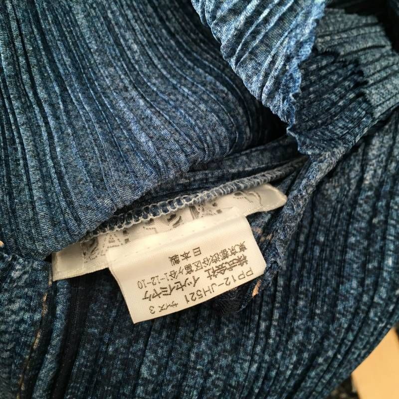 美品 プリーツプリーズPLEATS PLEASE デニム ワンピース3 PP12-JH521  