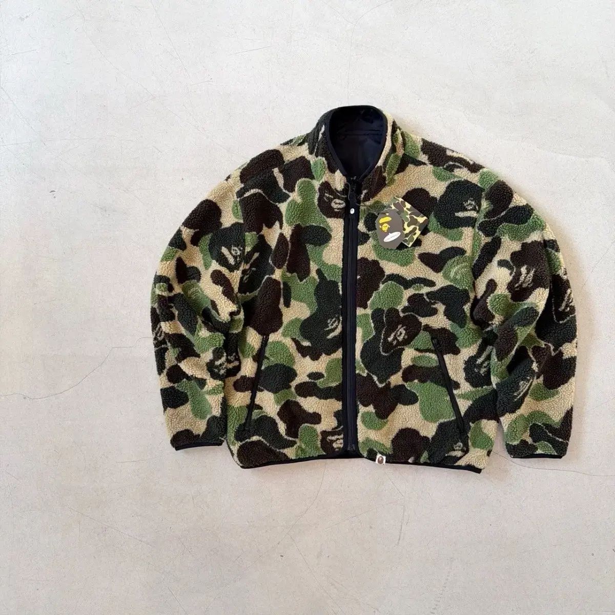 アベイシングエイプ カモフラージュ ボア リップストップ リバーシブル