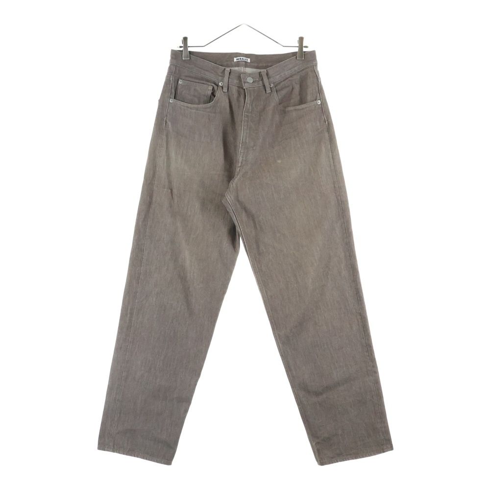 AURALEE (オーラリー) 23AW HARD TWIST BROWN DENIM WIDE PANTS ハード