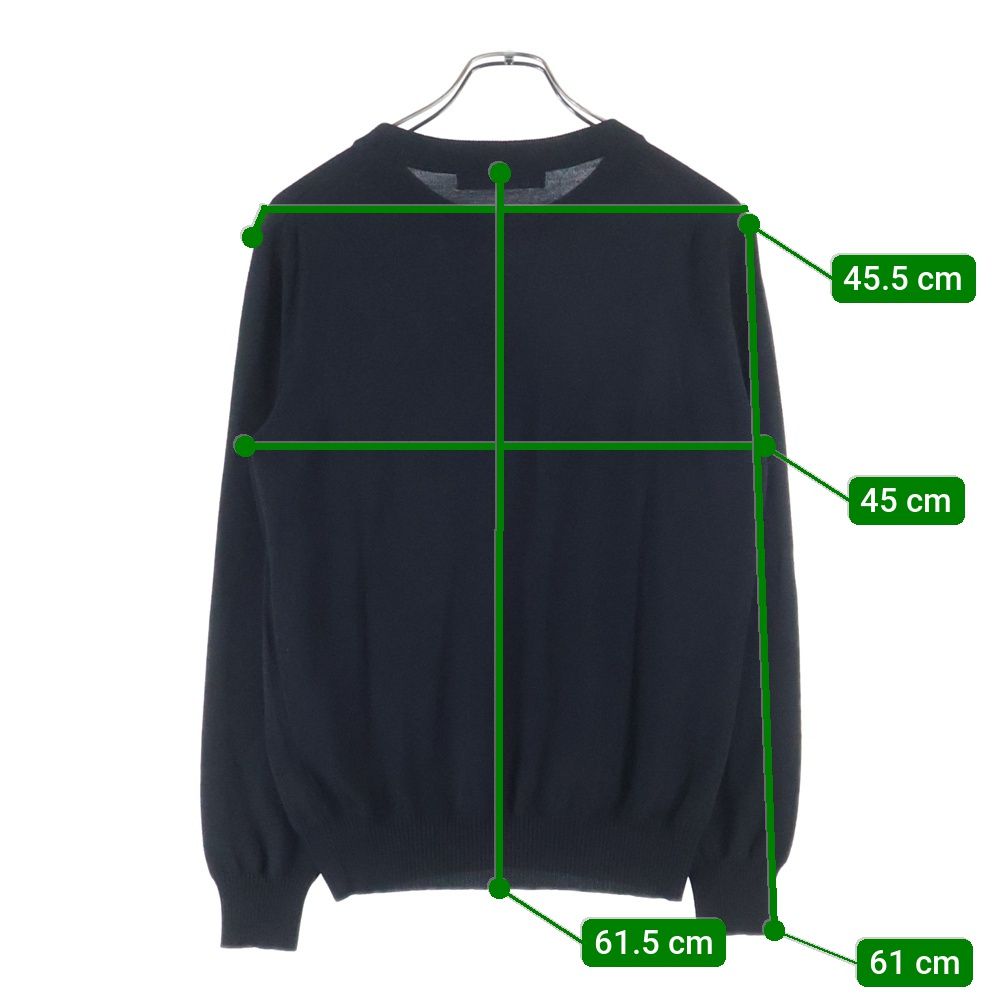 19AW ✨ルイヴィトン ニット ピンバッチ モノグラム LOUIS VUITTON (ルイヴィトン) 19AW パッチデザインハイゲージクルー