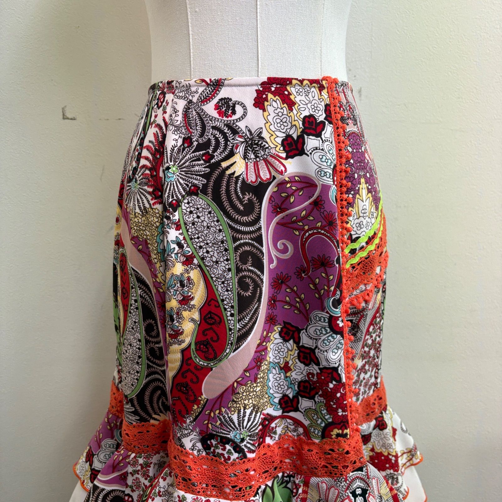 ソニアジョーンズ フラメンコ ファルダ ペイズリー柄 Sonia Johnes