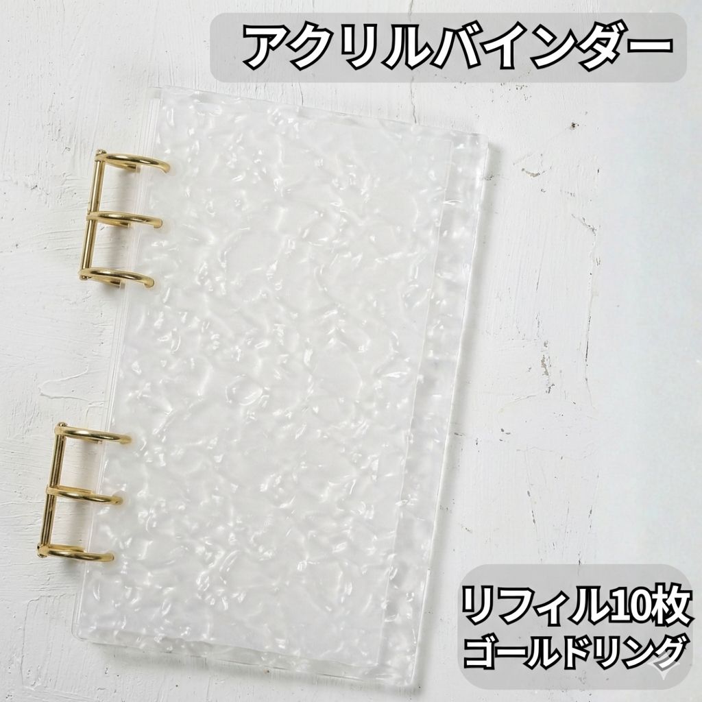 バインダー貯金 A6 アクリル セット saving 家計簿 韓国雑貨 推し活