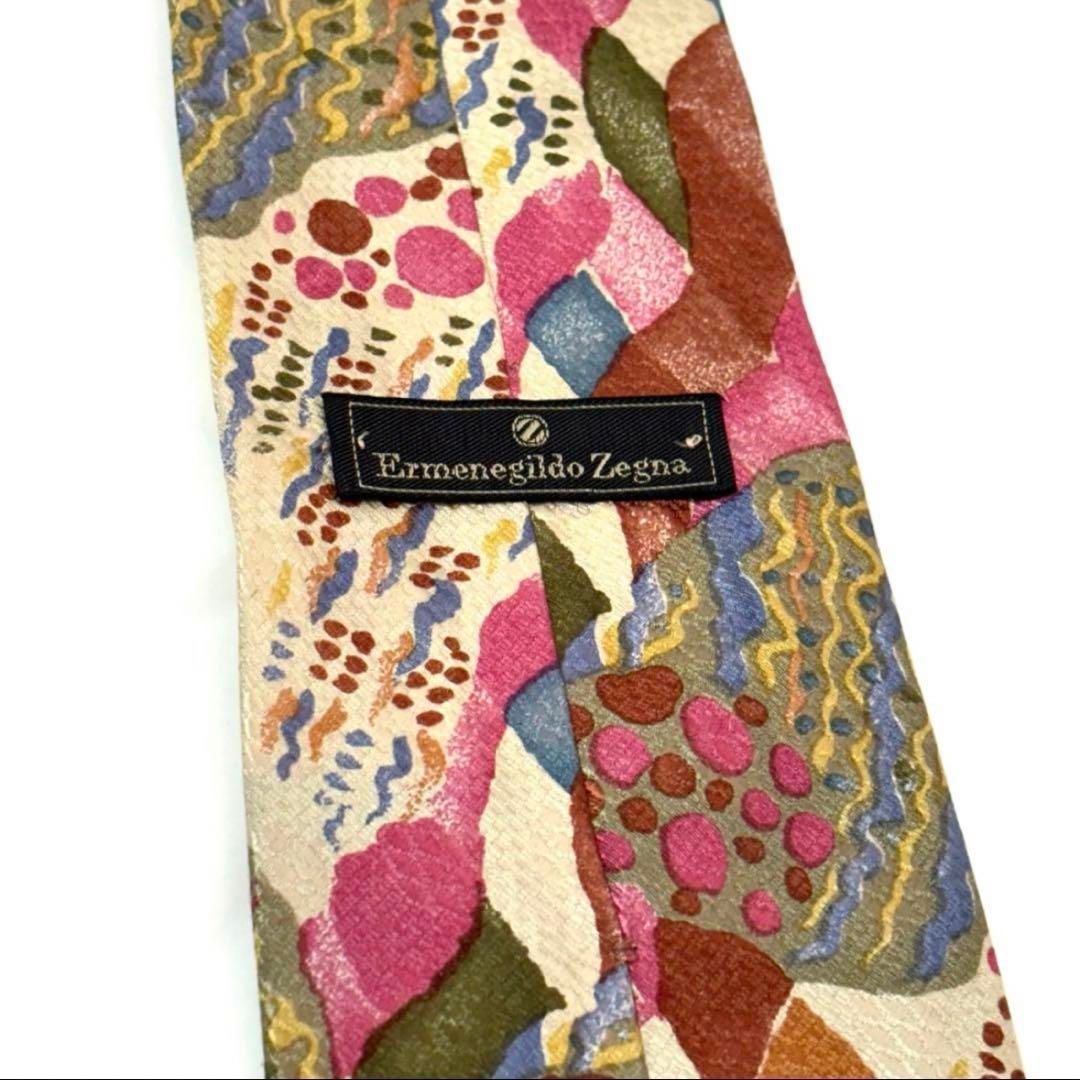 極美品✨ エルメネジルドゼニア ネクタイ マルチカラー お洒落