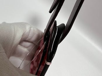 Coach コーチ ラゲッジタグ 千鳥格子柄 荷物タグ Luggage Tag ピンク