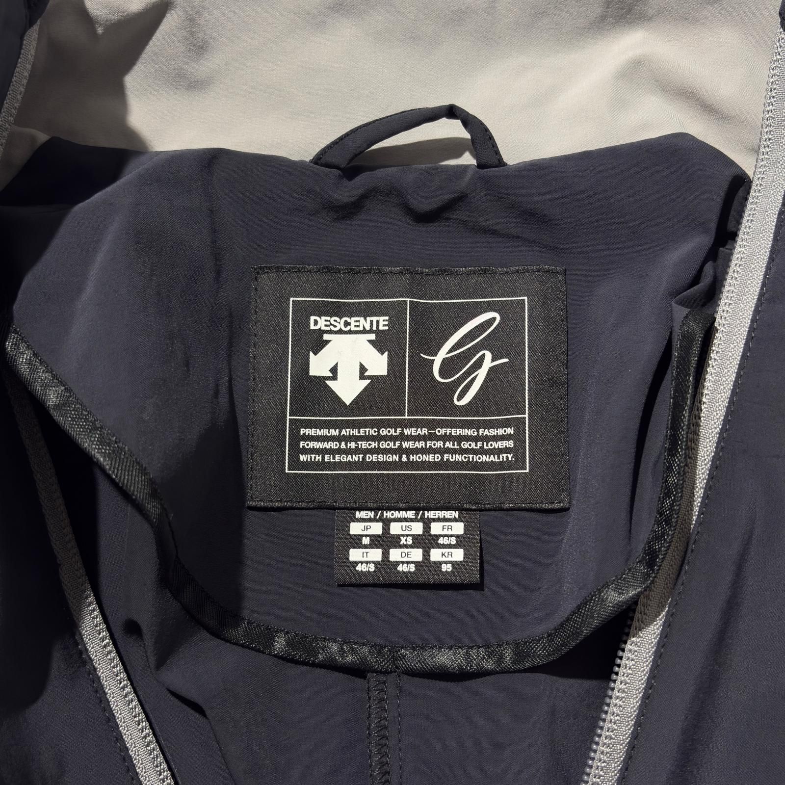 中古 メンズ デサントゴルフ DESCENTE GOLF ブルゾン M 黒 ブラック