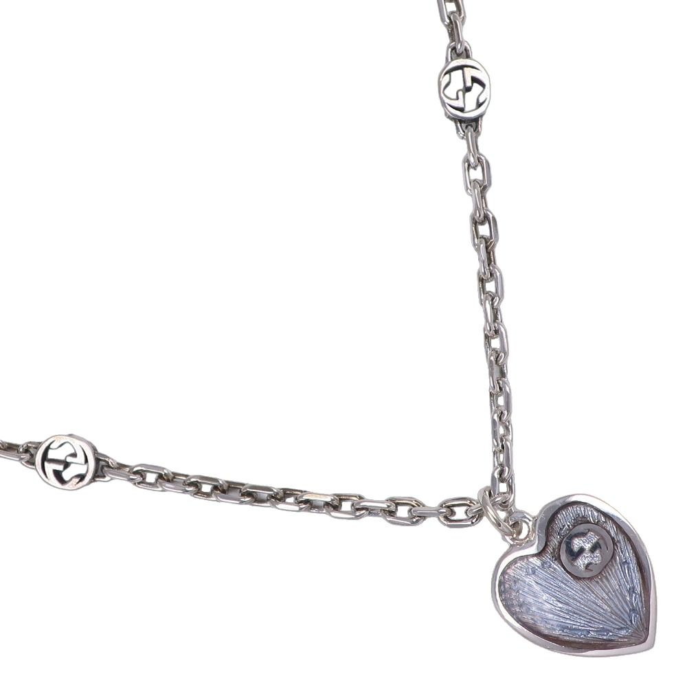 GUCCI】グッチ ブルーハート インターロッキングG シルバー925