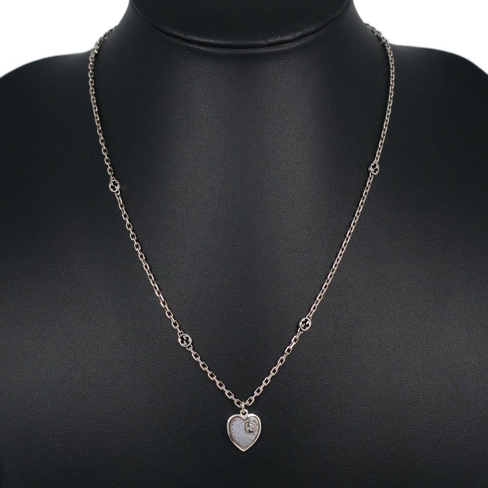 GUCCI】グッチ ブルーハート インターロッキングG シルバー925