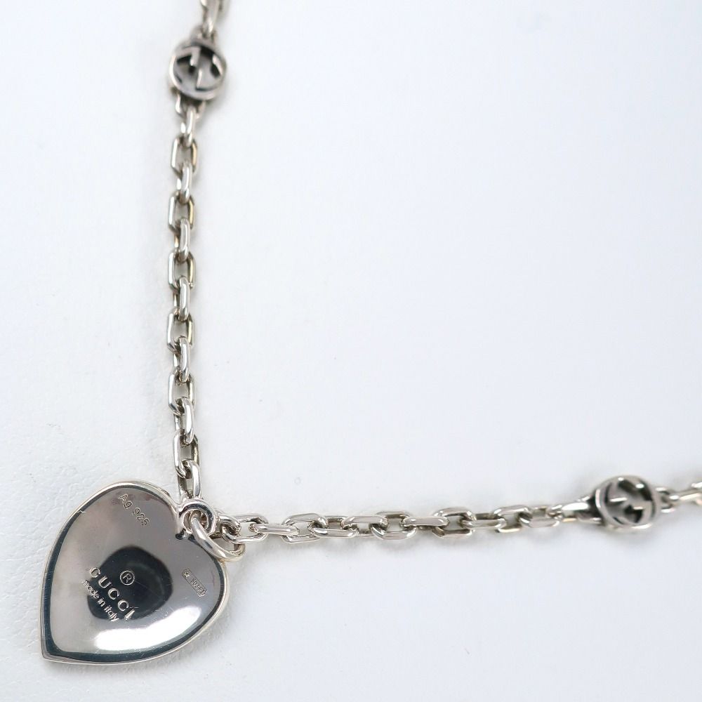 GUCCI】グッチ ブルーハート インターロッキングG シルバー925
