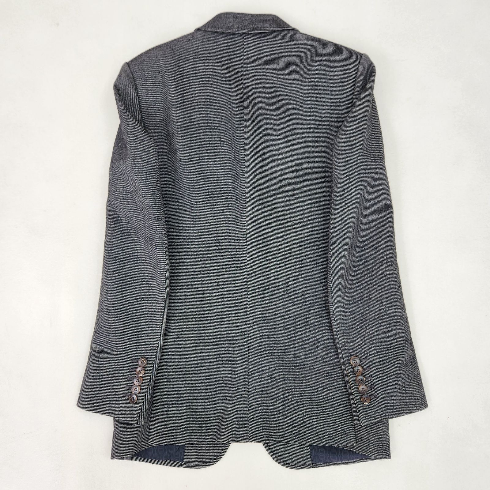 GUCCI グッチ スーツ 美品 グレー トムフォード期 46 裏地総柄 GUCCI スーツセットアップ トムフォード期 裏地総柄 ウール 46 S M相当