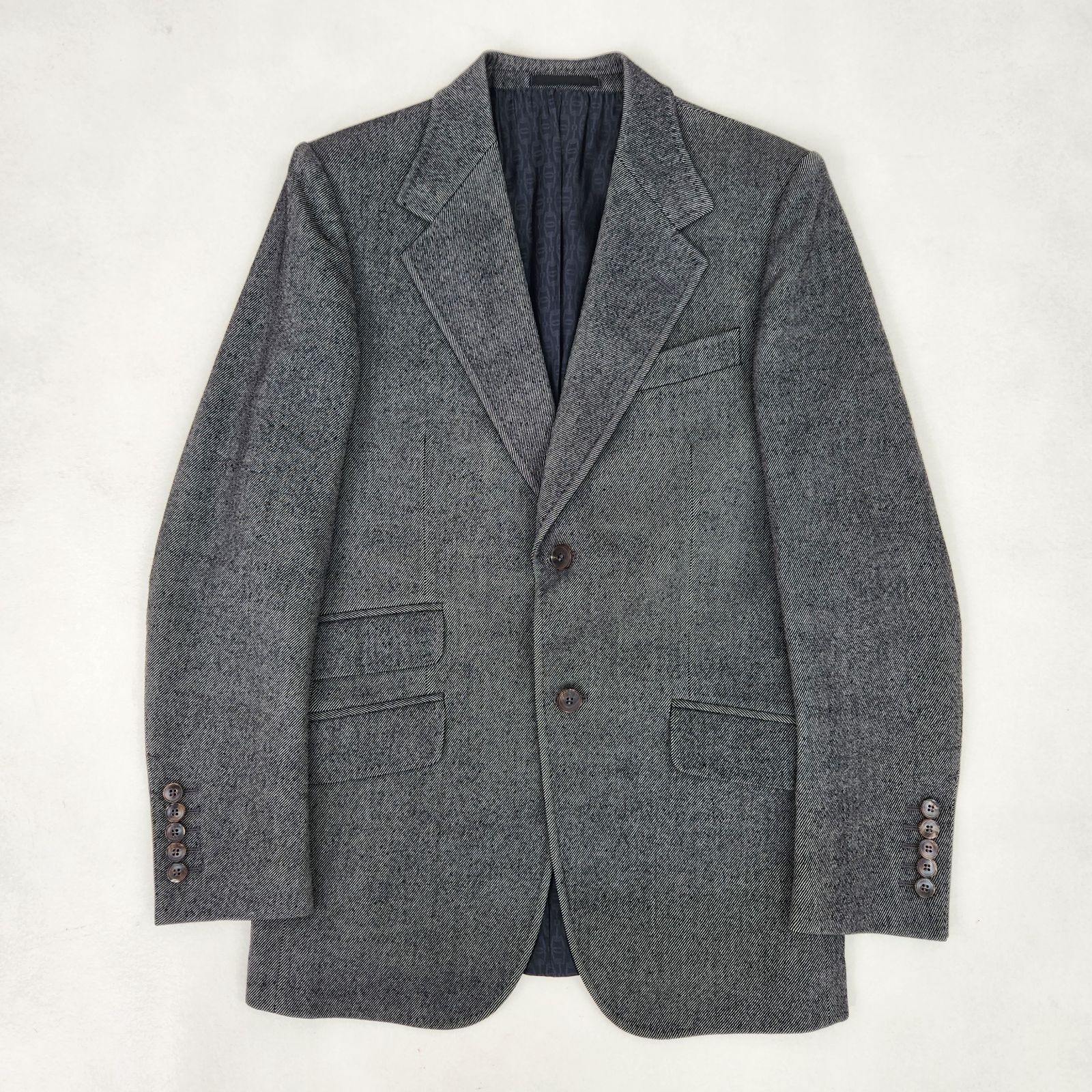 GUCCI スーツセットアップ トムフォード期 裏地総柄 ウール 46 S M相当