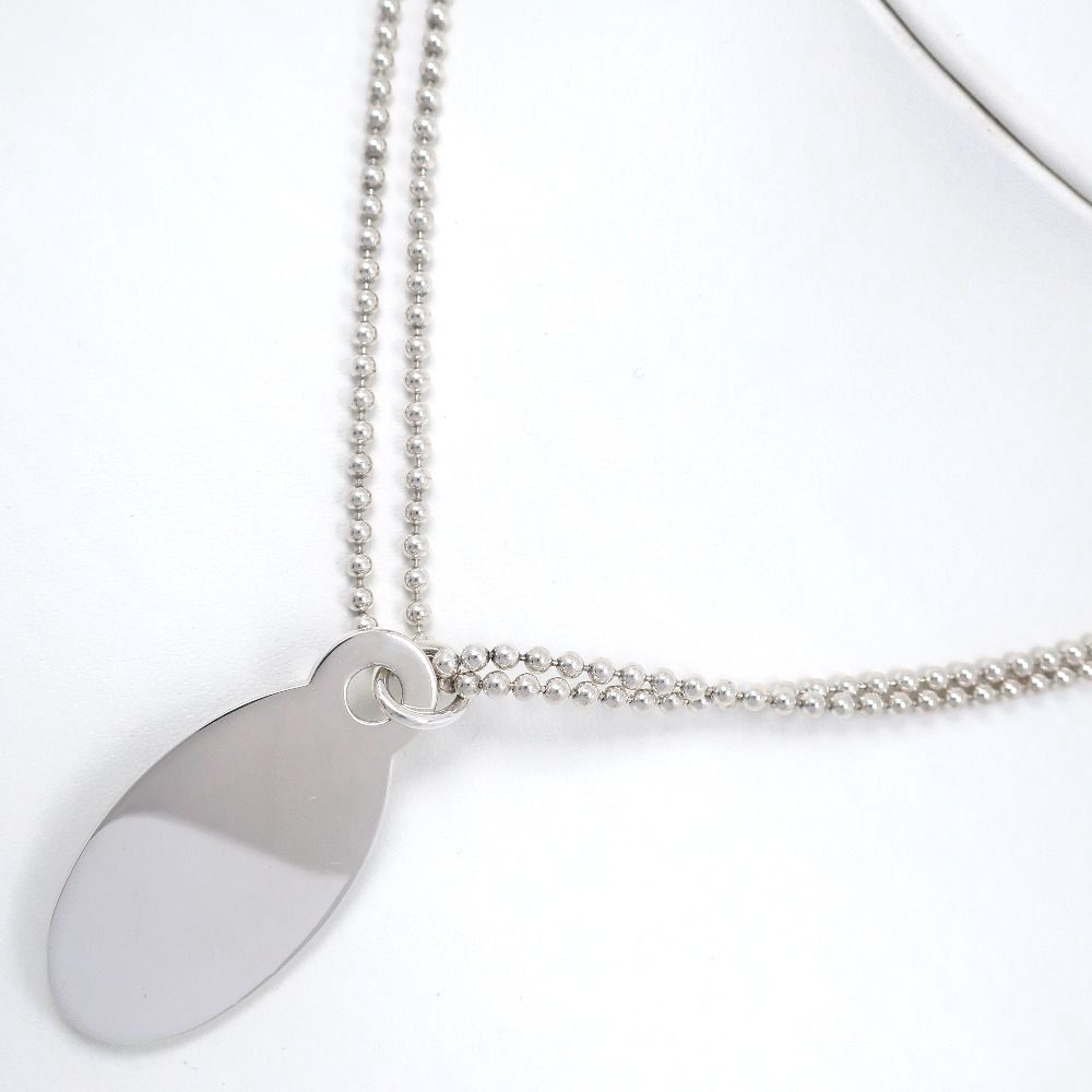 ティファニー　リターントゥ　オーバルタグ　ボールチェーン　86cm　シルバー TIFFANY&Co.】ティファニー リターントゥティファニー オーバルタグ