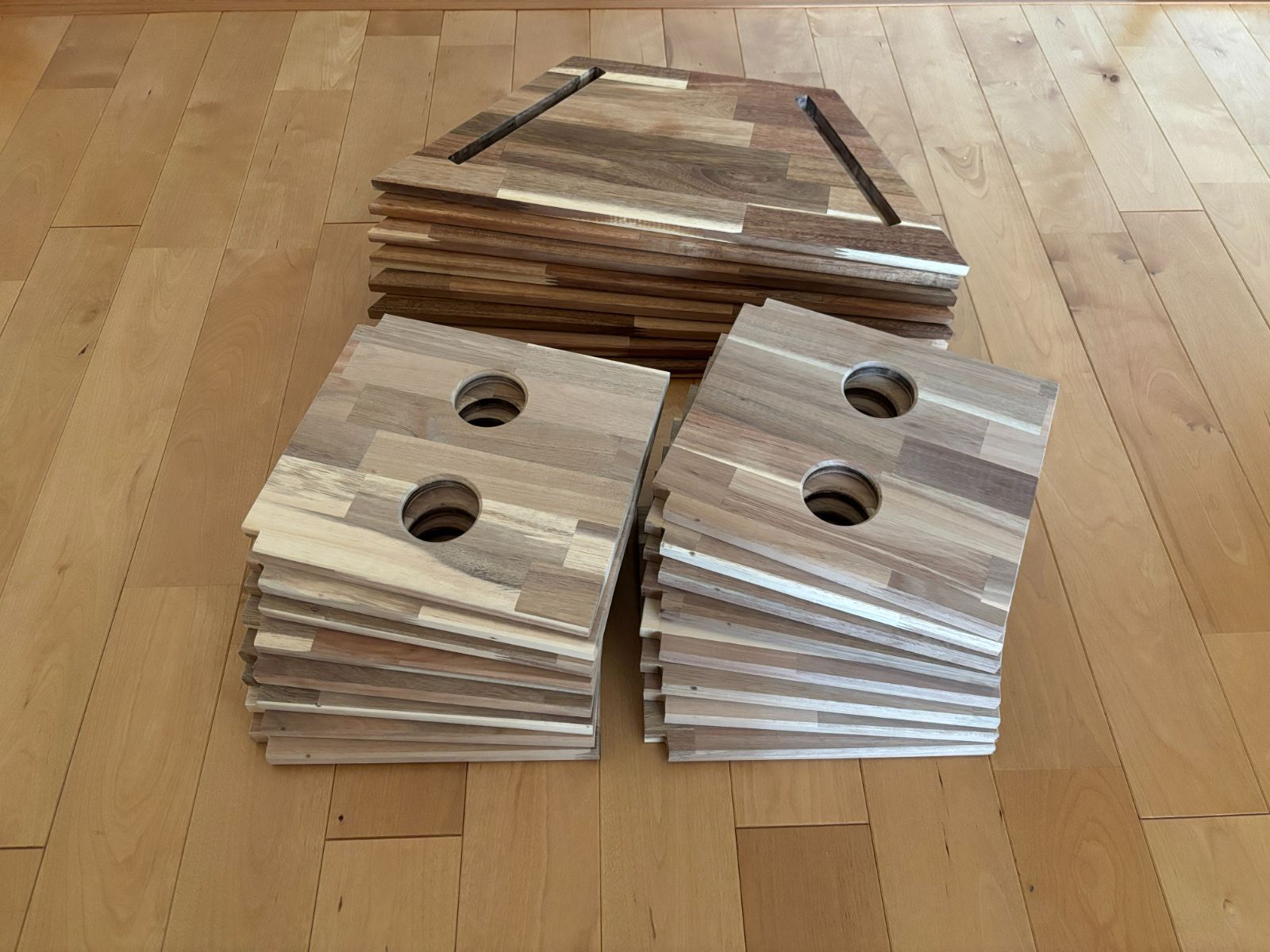 中サイズ ヘキサゴンテーブル 8個セット ヘキサテーブル 囲炉裏