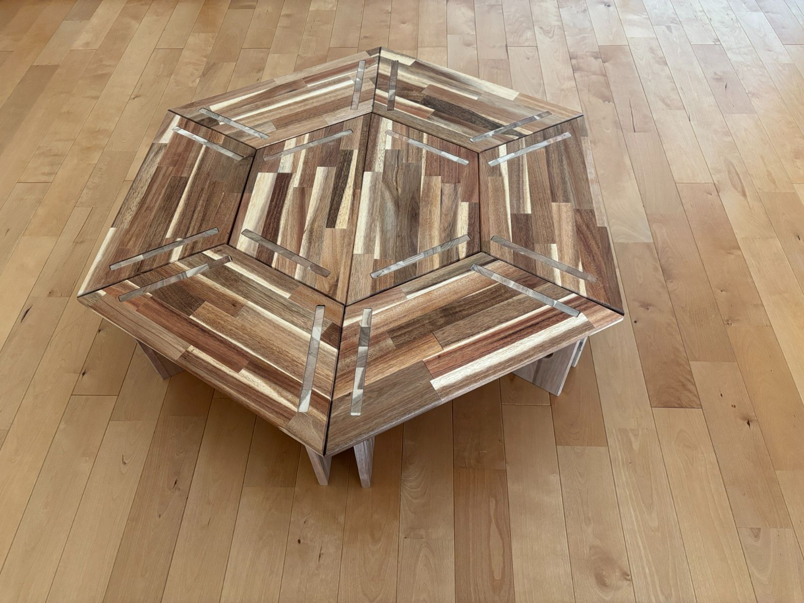 中サイズ ヘキサゴンテーブル 8個セット ヘキサテーブル 囲炉裏