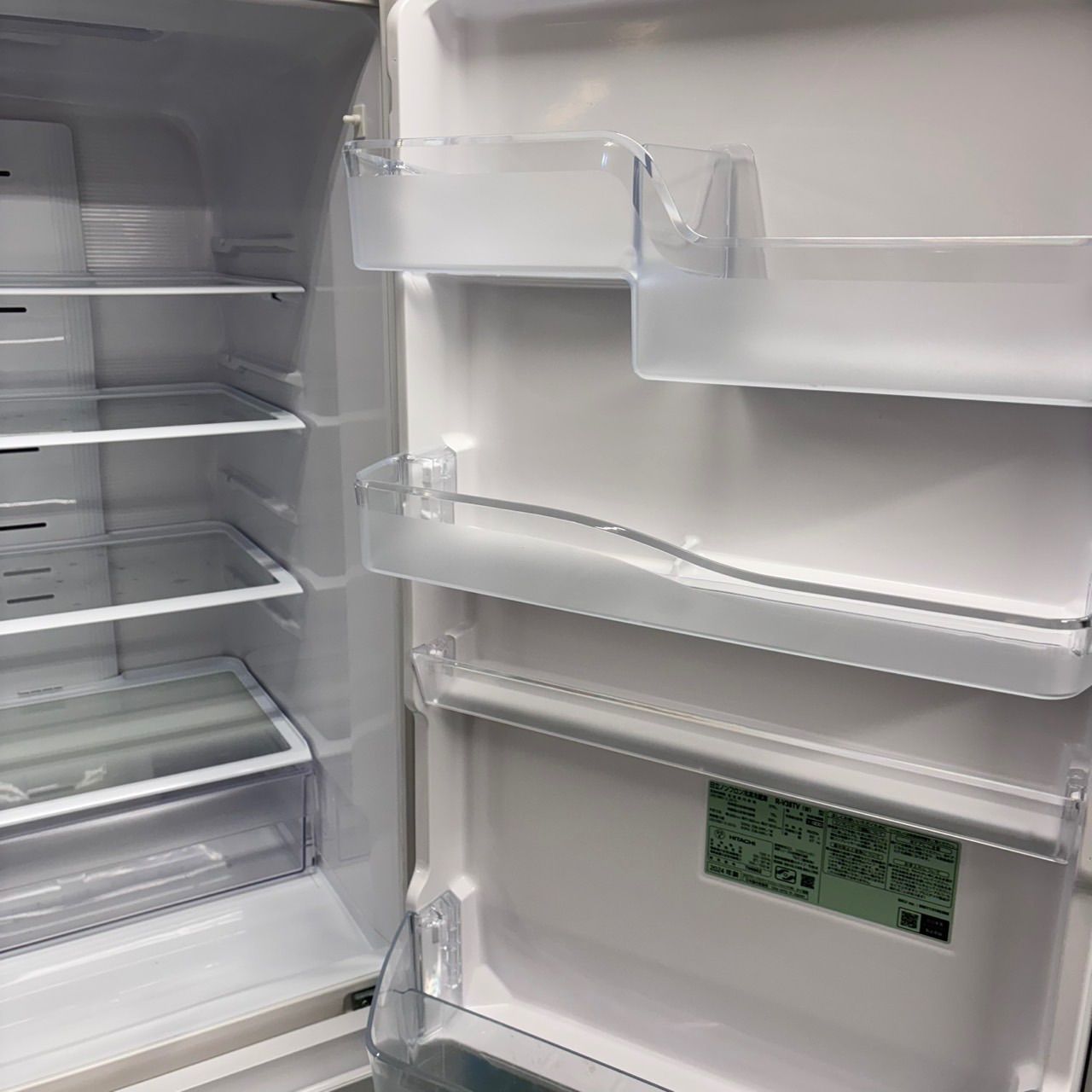 580 日立 大型冷蔵庫 300L強 小型 家庭用 自動製氷 右開き ホワイト