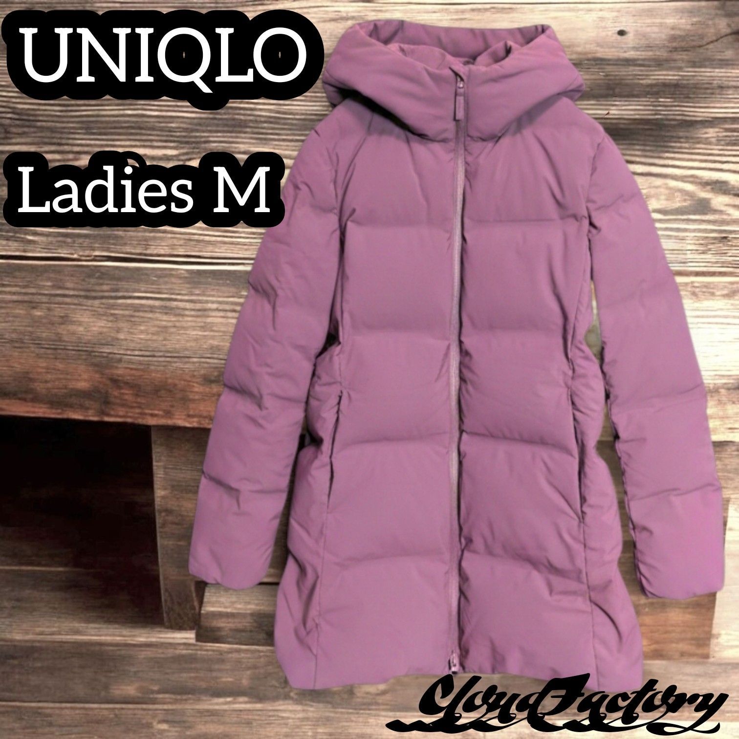 ユニクロ シームレスダウンショートコート(212-429467) レディースM 72