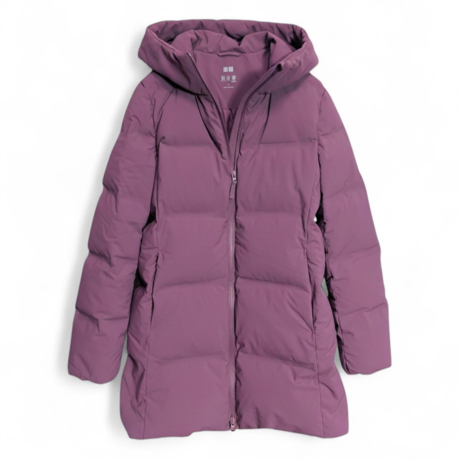 ユニクロ シームレスダウンショートコート(212-429467) レディースM 72