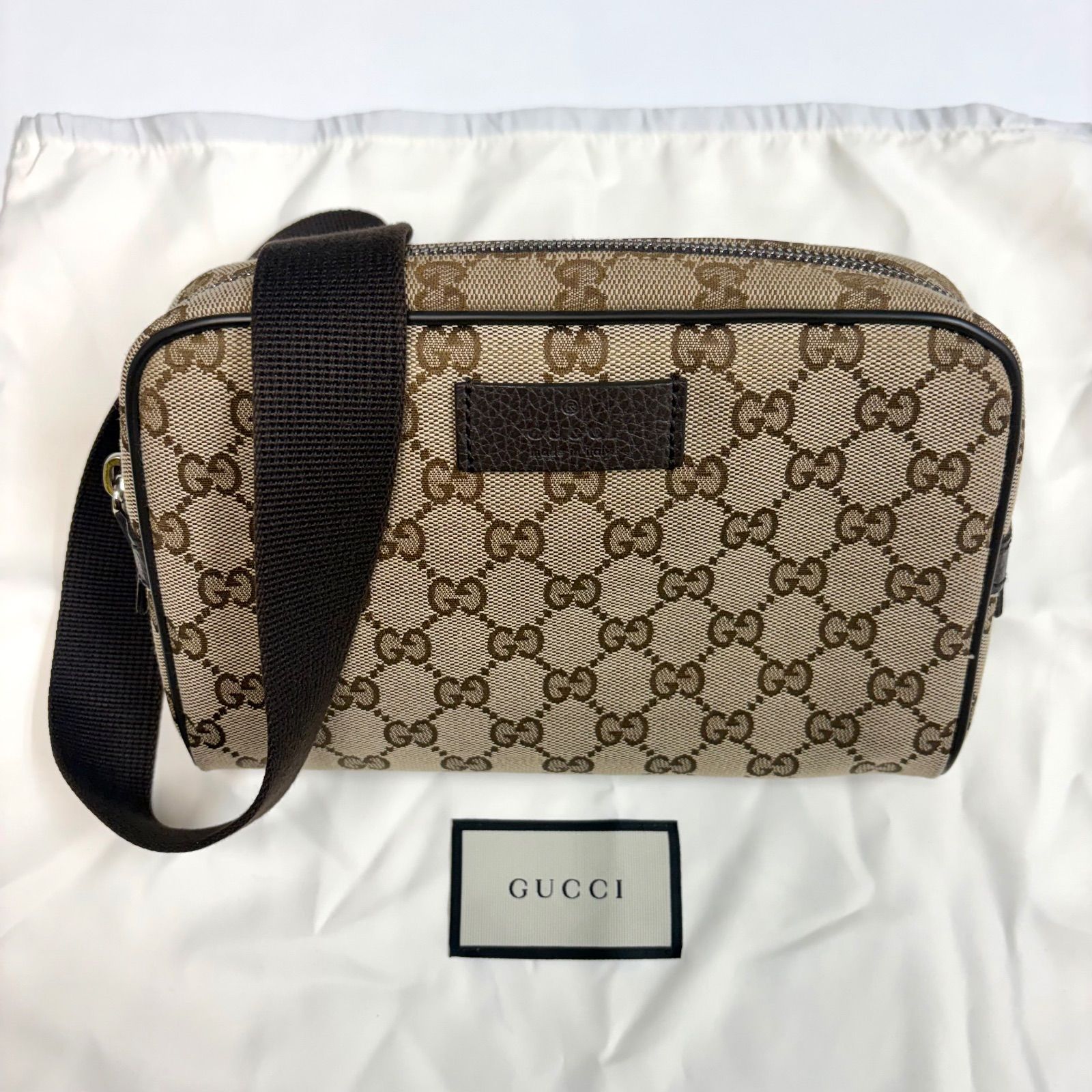 上美品⭐️GUCCI（グッチ）】 GGスプリーム キャンバス ボディバッグ