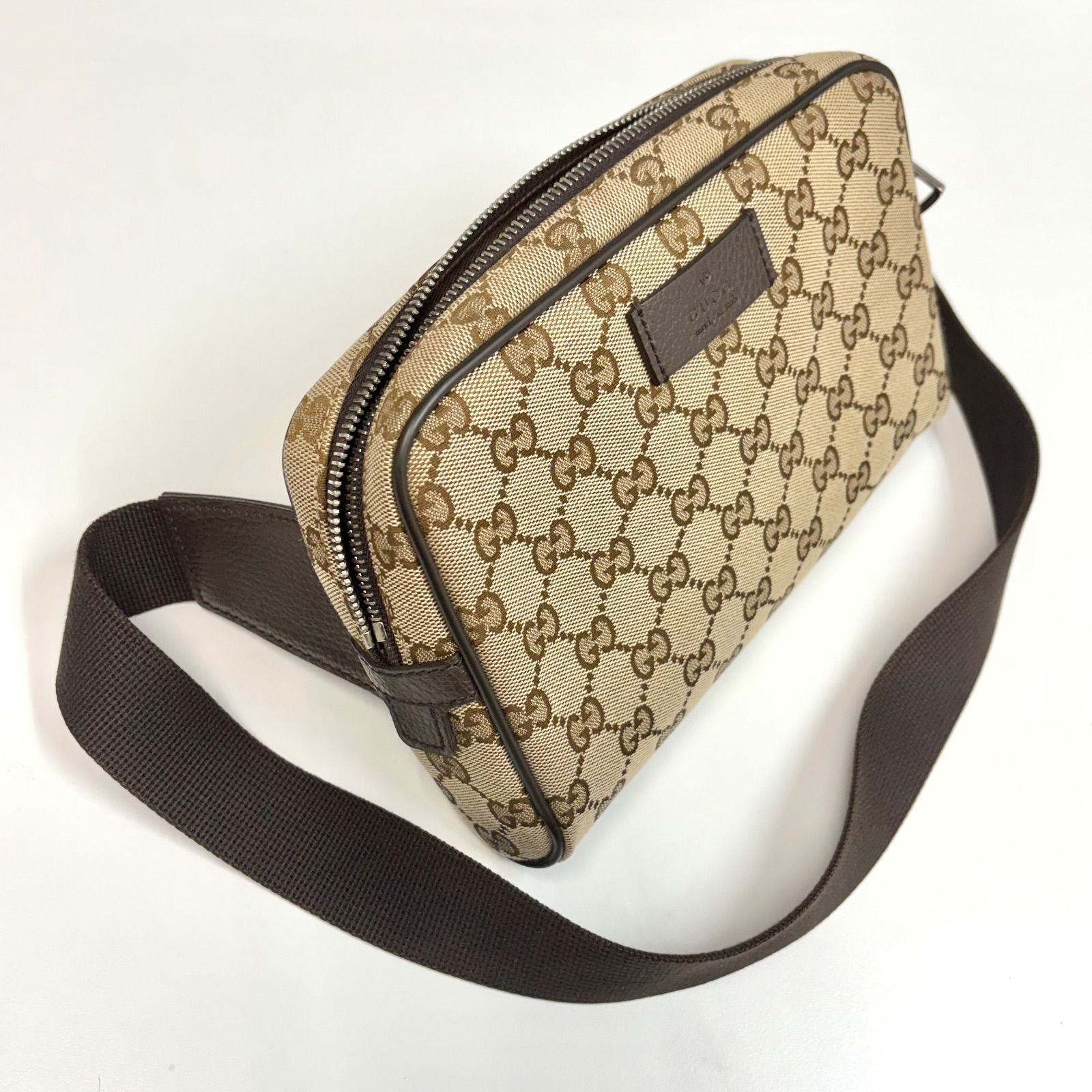 上美品⭐️GUCCI（グッチ）】 GGスプリーム キャンバス ボディバッグ 