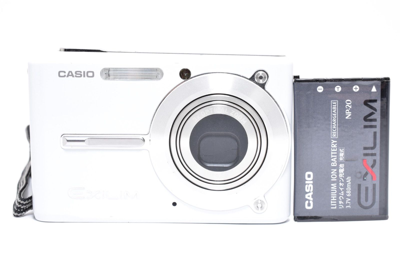 カシオ CASIO EXILM EX-S500 ホワイト コンパクトデジタルカメラ 