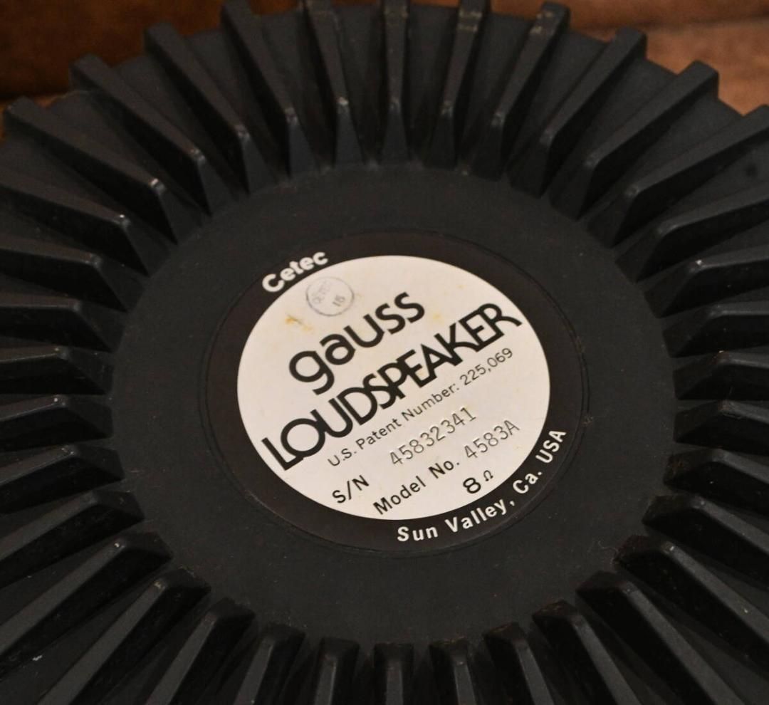 GAUSS 4583A　38cmウーファー・スピーカユニットｘ2個　動作良好 レア物 GAUSS 4583A 38cmウーファー・スピーカユニットx2個 動作良好
