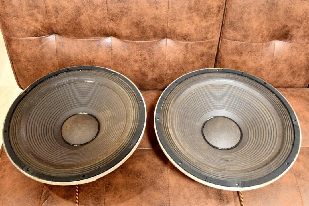 GAUSS 3580（３8ｃｍ）型ウーファー　ペア　完動品！ 楽天市場】送料無料 樹脂コーティングノンプレスコーンウーハー