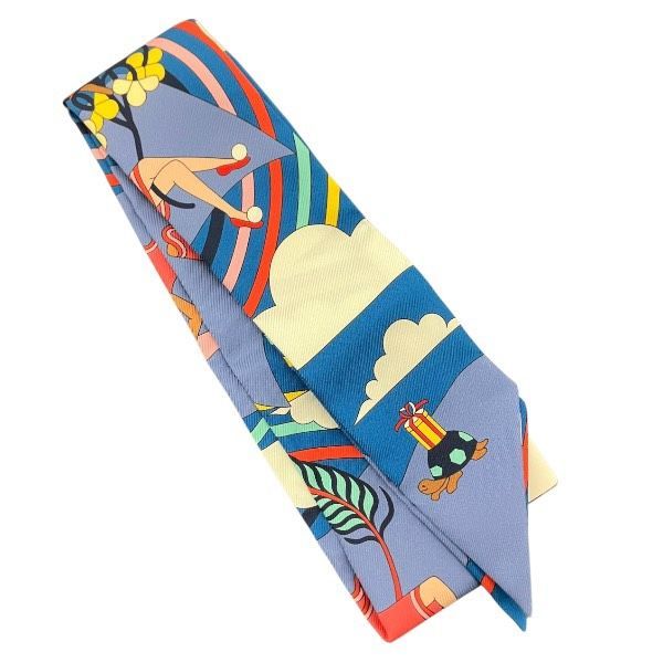 エルメス Hermes ツイリー 空飛ぶカレ ブランド小物 スカーフ ユニ