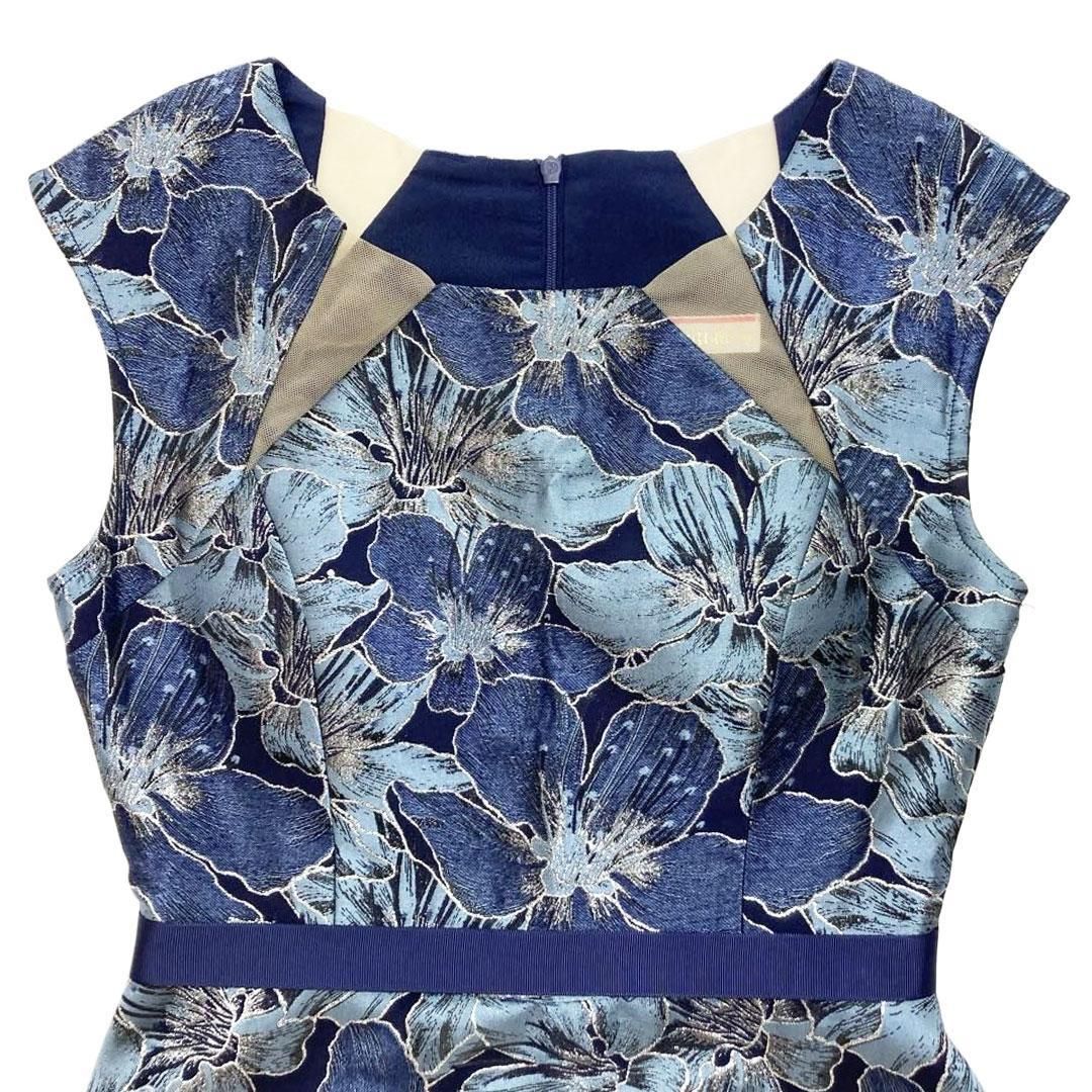 GINZA COUTURE / 銀座クチュール】フラワー刺繍 Aライン ミディアム