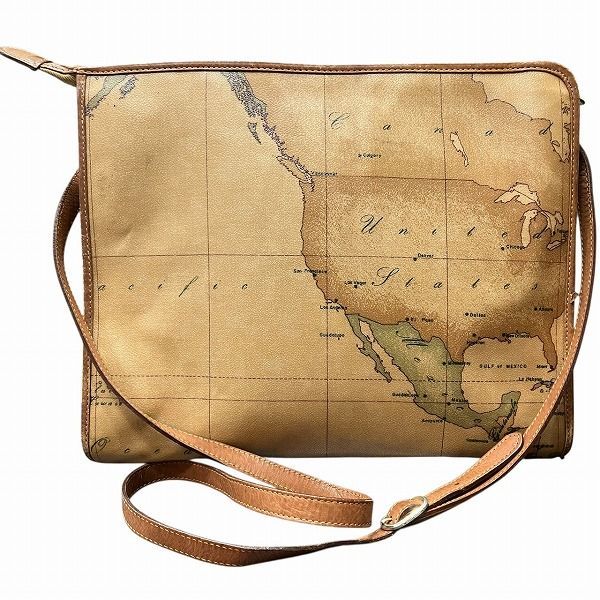 プリマ・クラッセ ショルダーバッグ 地図柄 バッグ ユニセックス