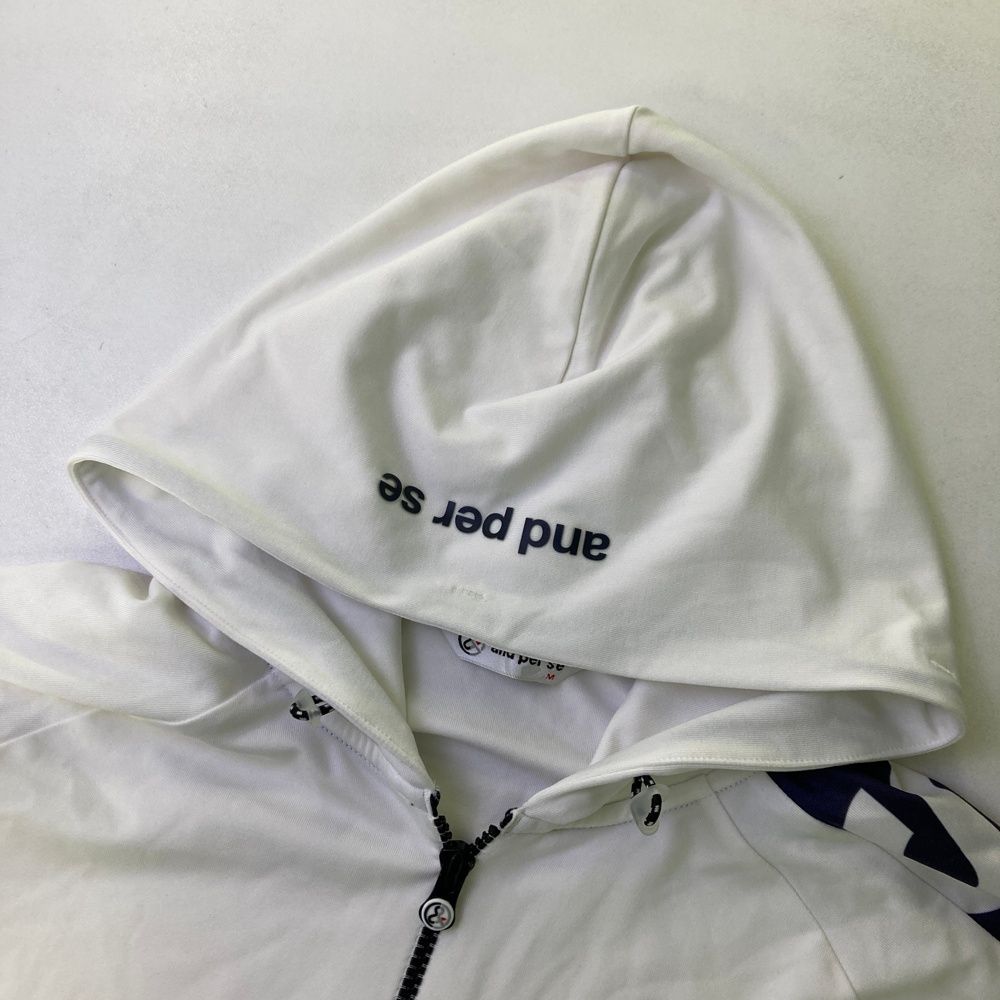 サイズ：M AND PER SE アンパスィ 2025年モデル 長袖フーディ ジップ