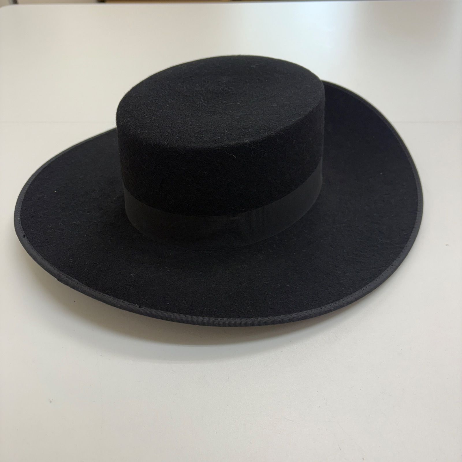 ISESA】コルドベス フラメンコ 帽子 ハット 57サイズ 黒 スペイン製