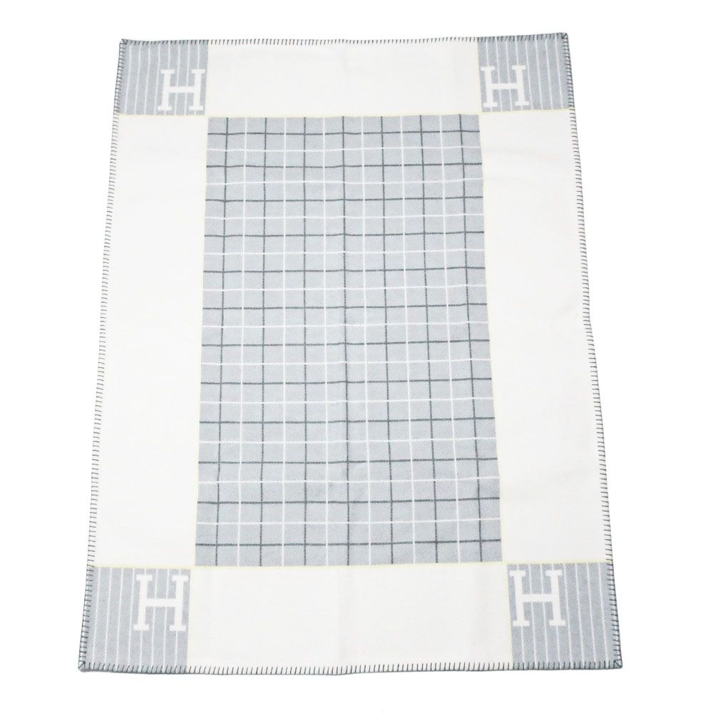 名東】エルメス プレード アヴァロン ガブリオル ブランケット グレー