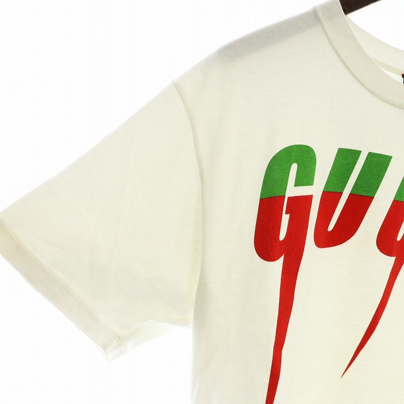 グッチ GUCCI ブレード Tシャツ カットソー 半袖 ロゴ プリント