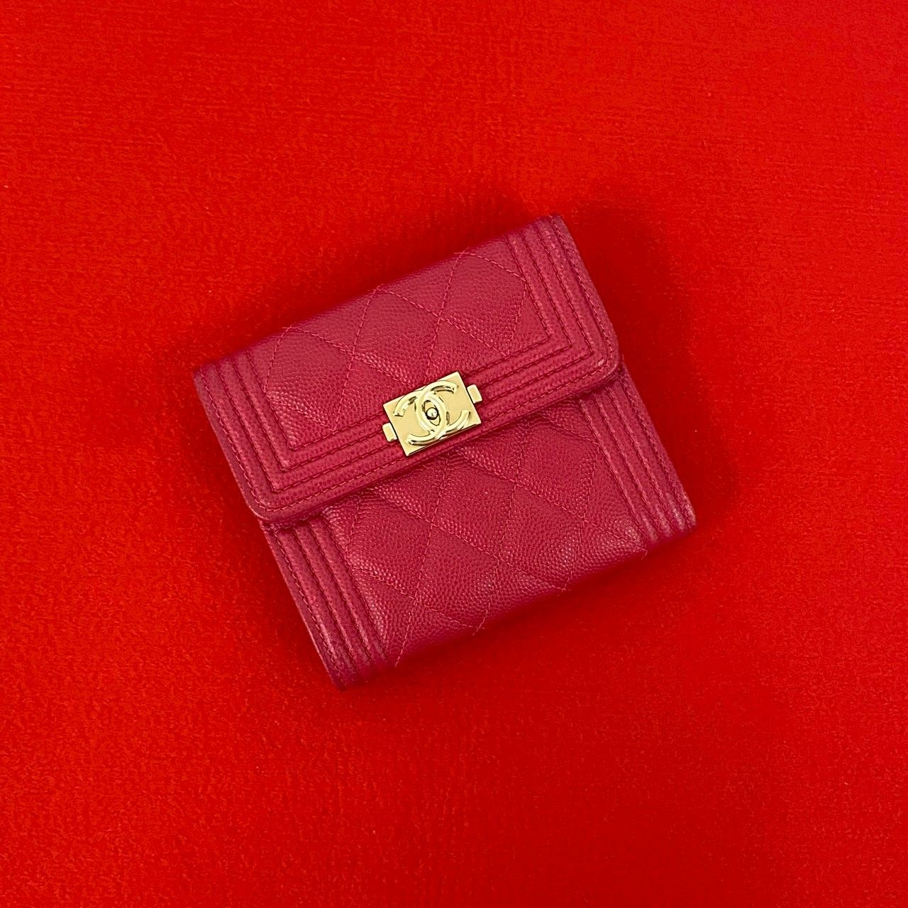 極 美品 シール有 23番台 CHANEL シャネル ボーイシャネル ココマーク