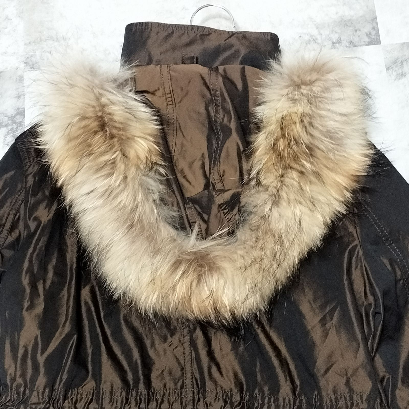 美品】BURBERRY LONDON 7way ラクーンファー ロングコート