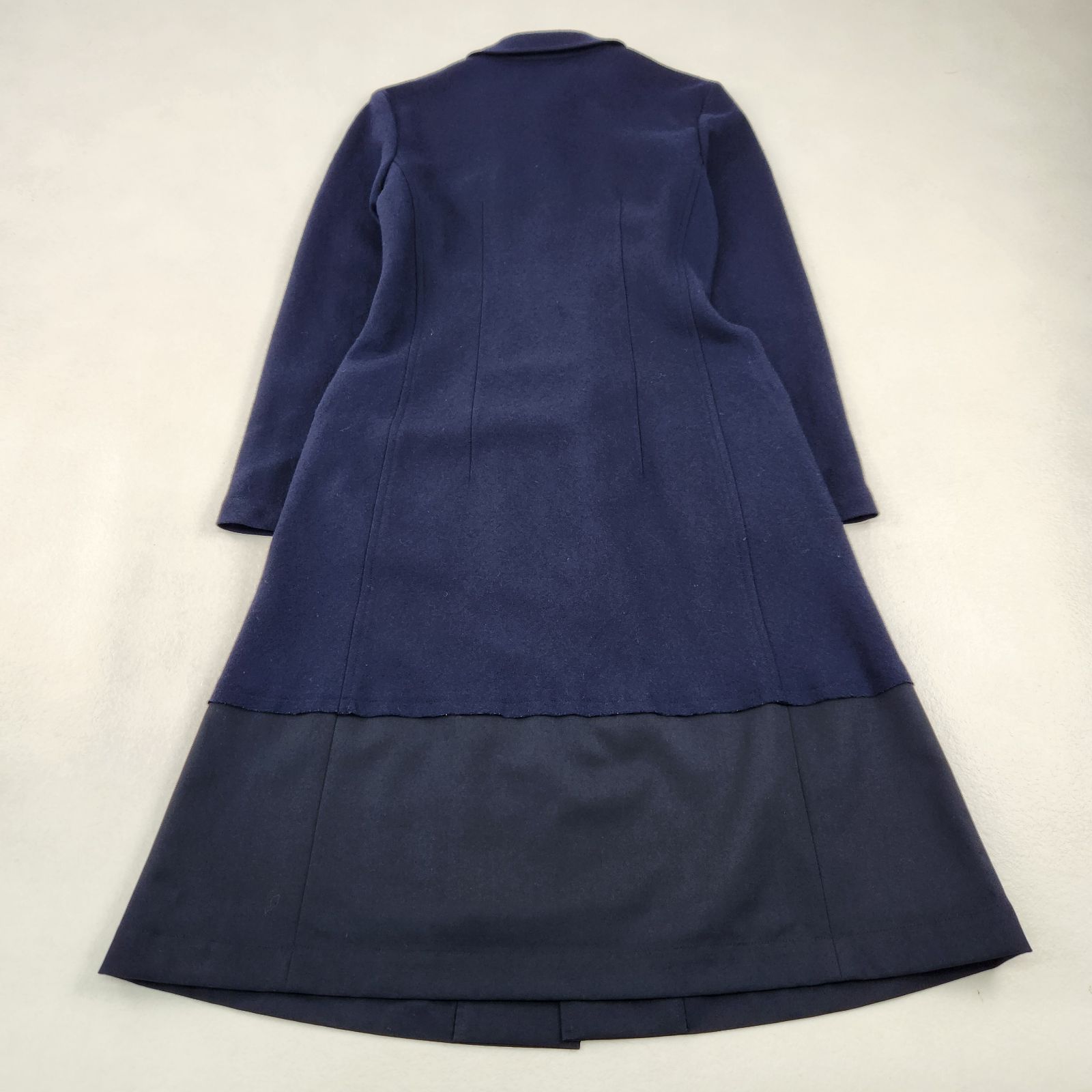 美品 トリココムデギャルソン ロングワンピース 丸襟 ドッキング