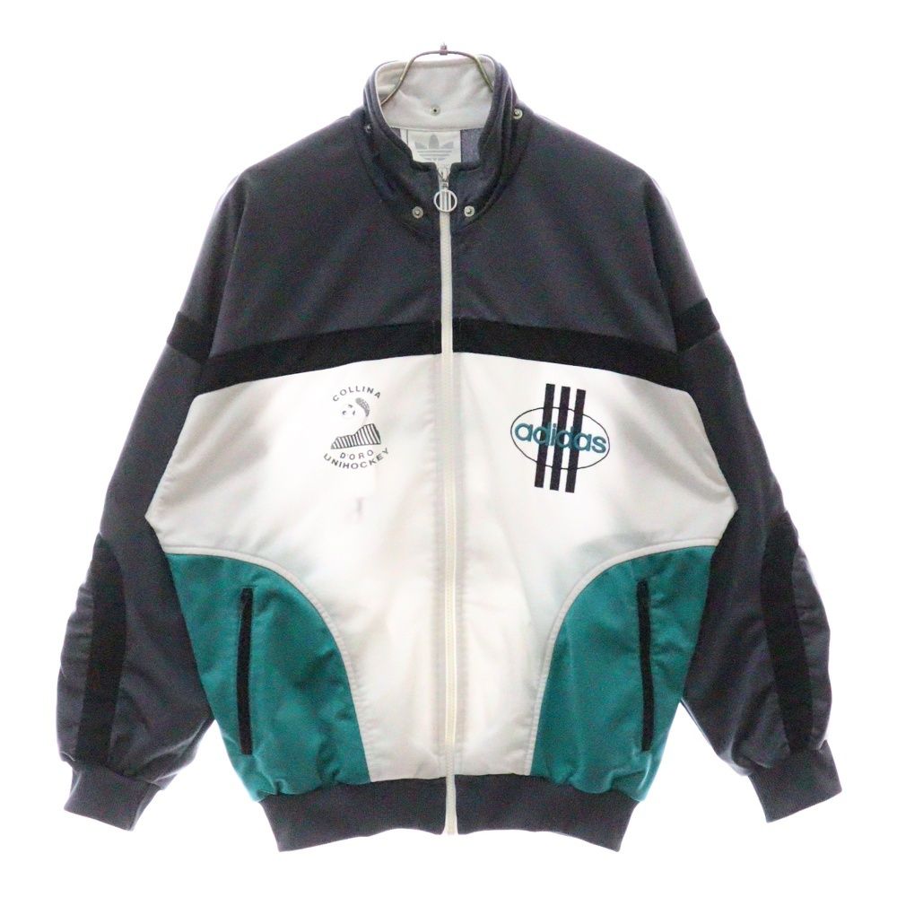 adidas (アディダス) 80S VINTAGE ヴィンテージ ロゴ刺繍 ジップアップ 