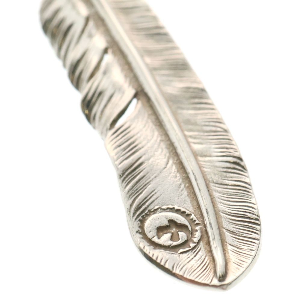 goro's (ゴローズ) 【現行】SVプレーン特大フェザー 左向き ペンダント