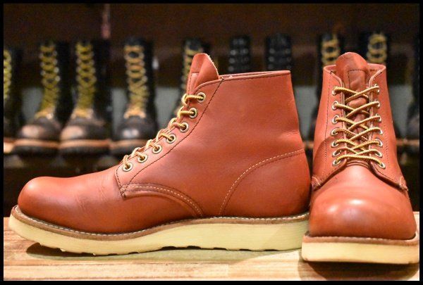 7D 美品 09年】レッドウィング 8166 アイリッシュセッター 赤茶