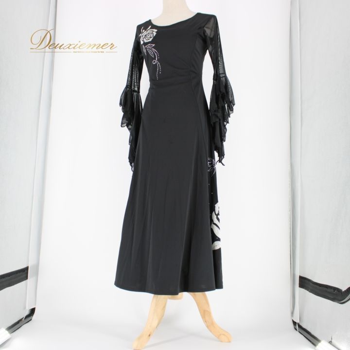 社交ダンス 衣装 スタンダード ドレス ワンピース レッスンウェア