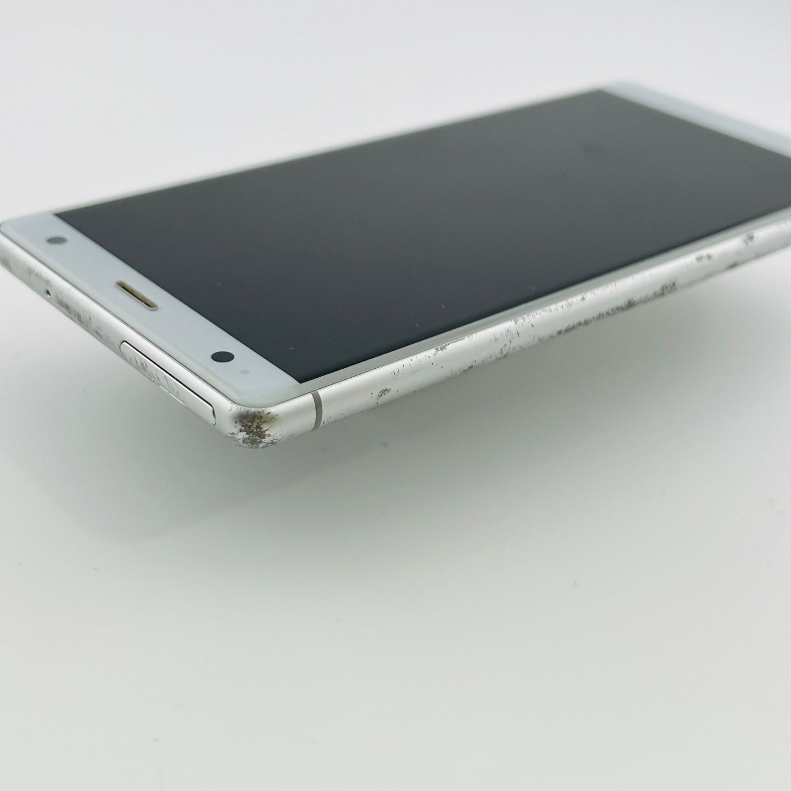 SIMフリー 本体 らくらくスマートフォン 64GB 414 ホワイト 電池良好