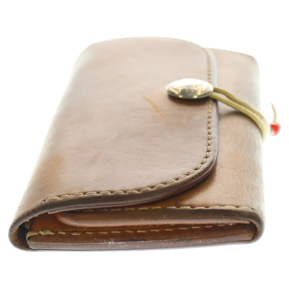 goro's 三つ折財布 ゴローズ ブラウン goro's (ゴローズ) 三つ折り長財布 レザーウォレット ブラウン - メルカリ