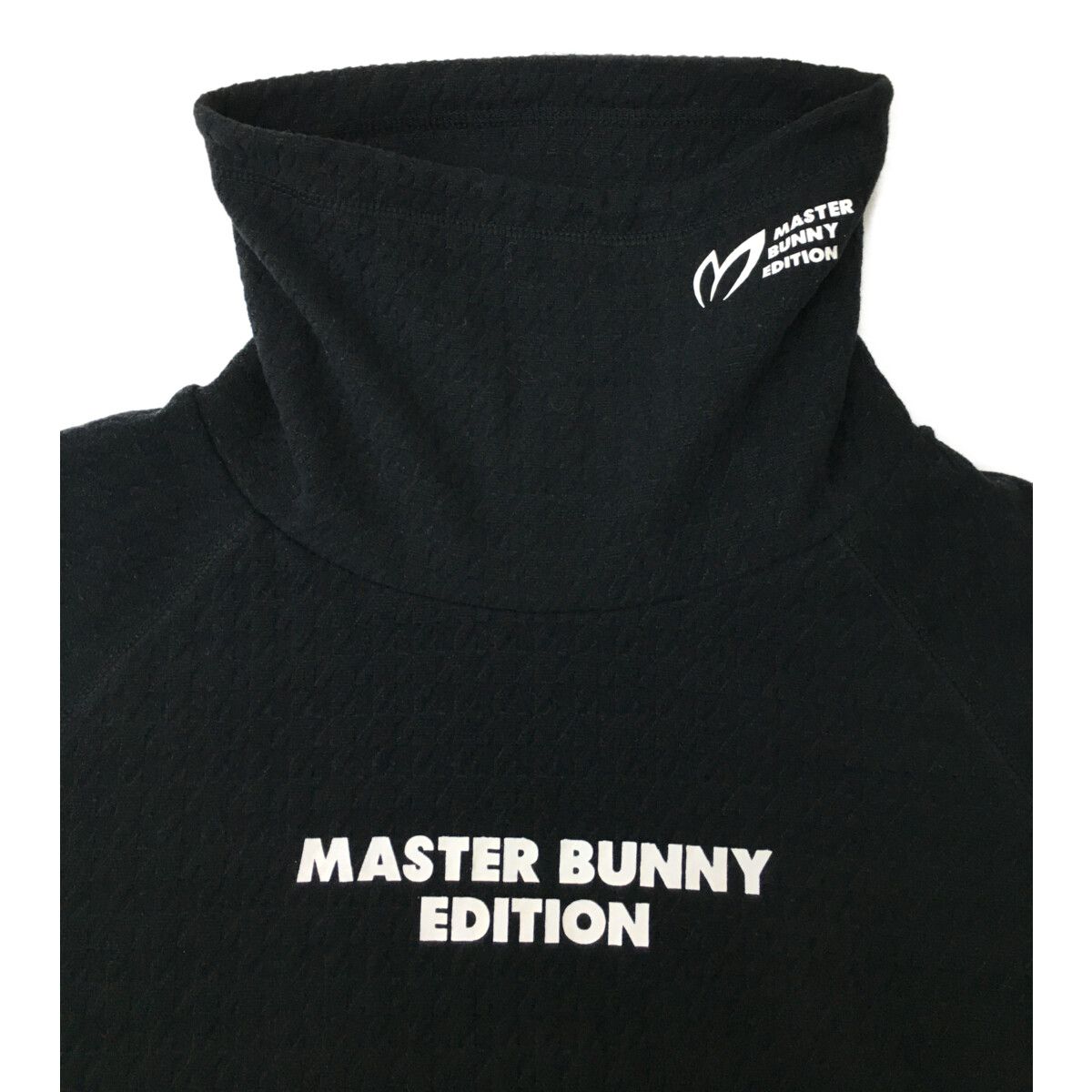 マスターバニーエディション　モックネック　長袖シャツ　ロゴ　黒　ブラック　M 1 MASTER BUNNY EDITION（マスターバニーエディション） tシャツ
