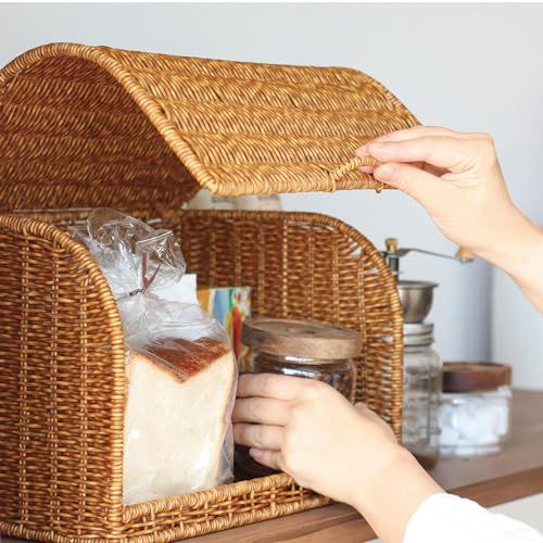 迅速に発送 ユティル ブレッドケース 洗える 洗えるバスケット 調味料ラック パンケース 03 e 23245
